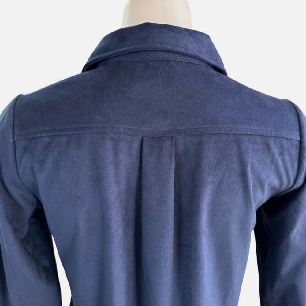 DG2 by Diane Gilman Faux Suede Novelty Embellished Cowgirl Shirt NWT Size L - Picture 3 of 9